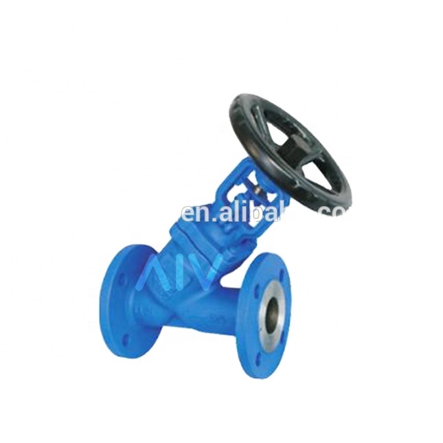 425 Welding End  for hot water/cold water system Y type bellow seal globe valve